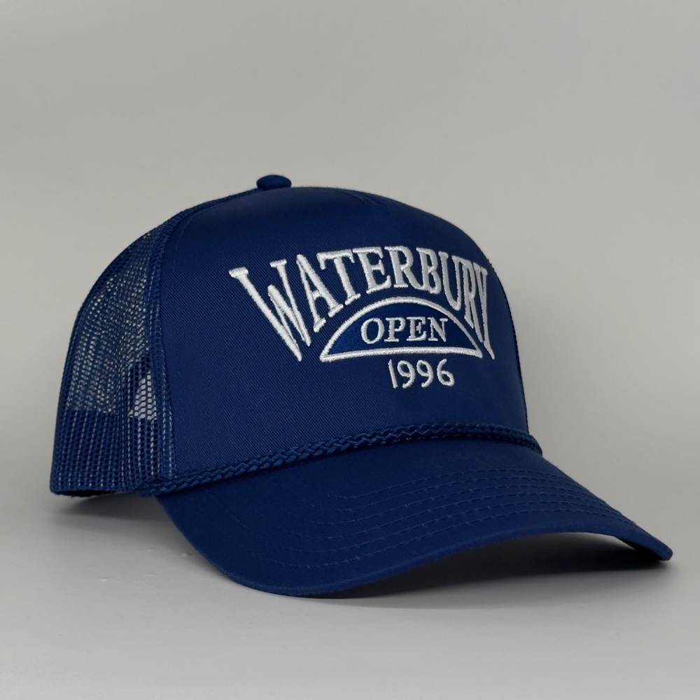 Waterbury Open 1996 Blue Trucker Hat – Happy Gilmore Inspired Cap